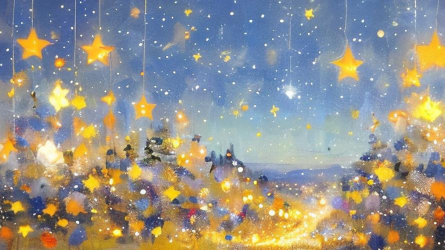 星空下的宁静 探索1920×720横屏壁纸中的星空城镇